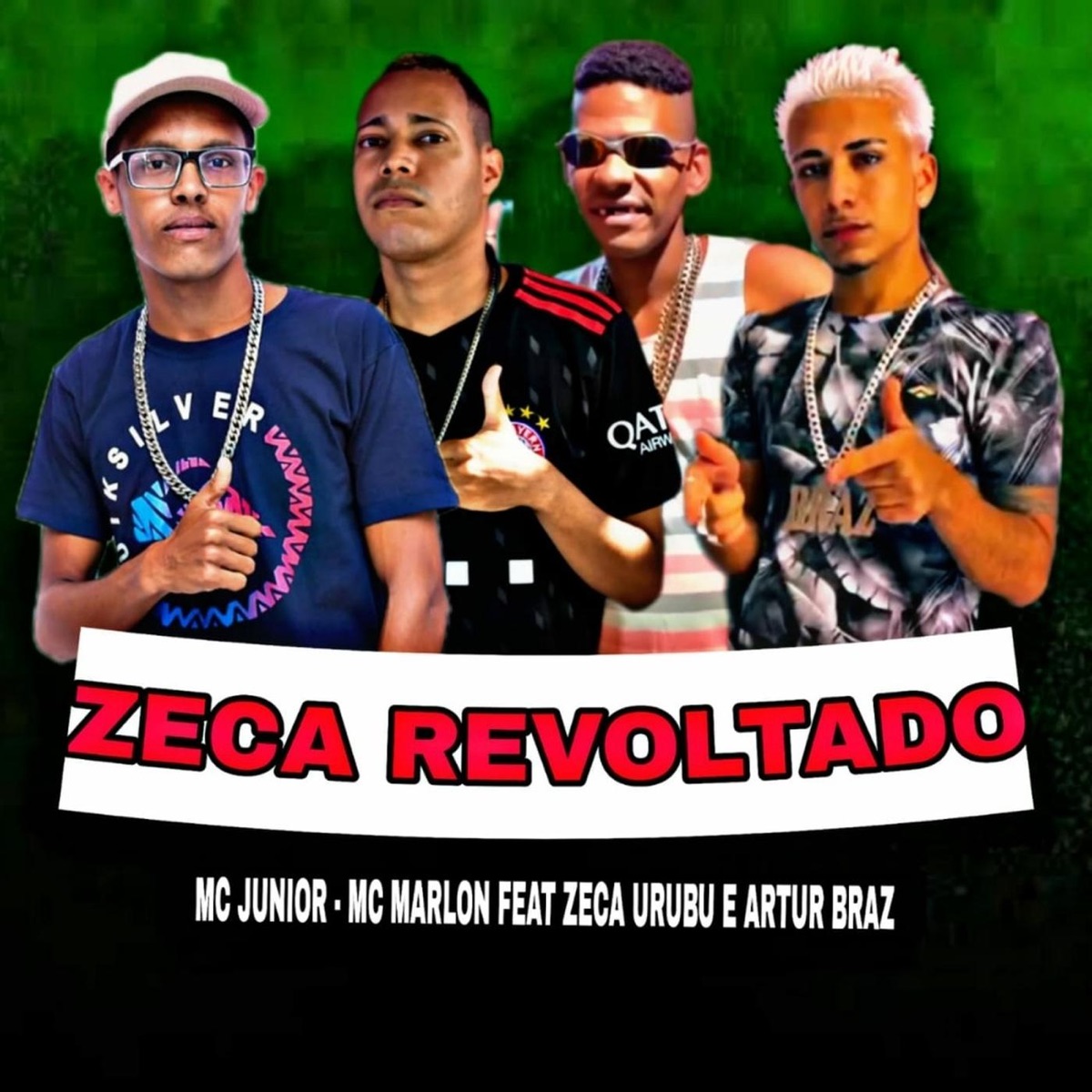 Zeca Revoltado (feat. ZECA URUBU & ARTUR BRAZ) - Single by Mc Marlon & MC junior direto de Nova jersey album cover