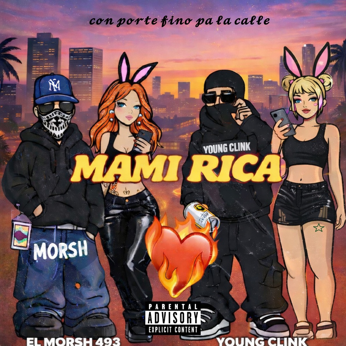 MAMI RICA (feat. Young Clink) - Single by El MORSH 493 album cover
