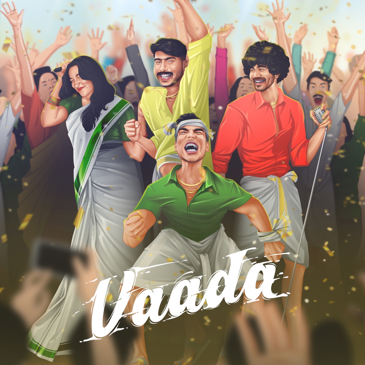 Vaada - Single by Ashku pishku, Vocal Dude, MUSLI & Sana Thahir album cover