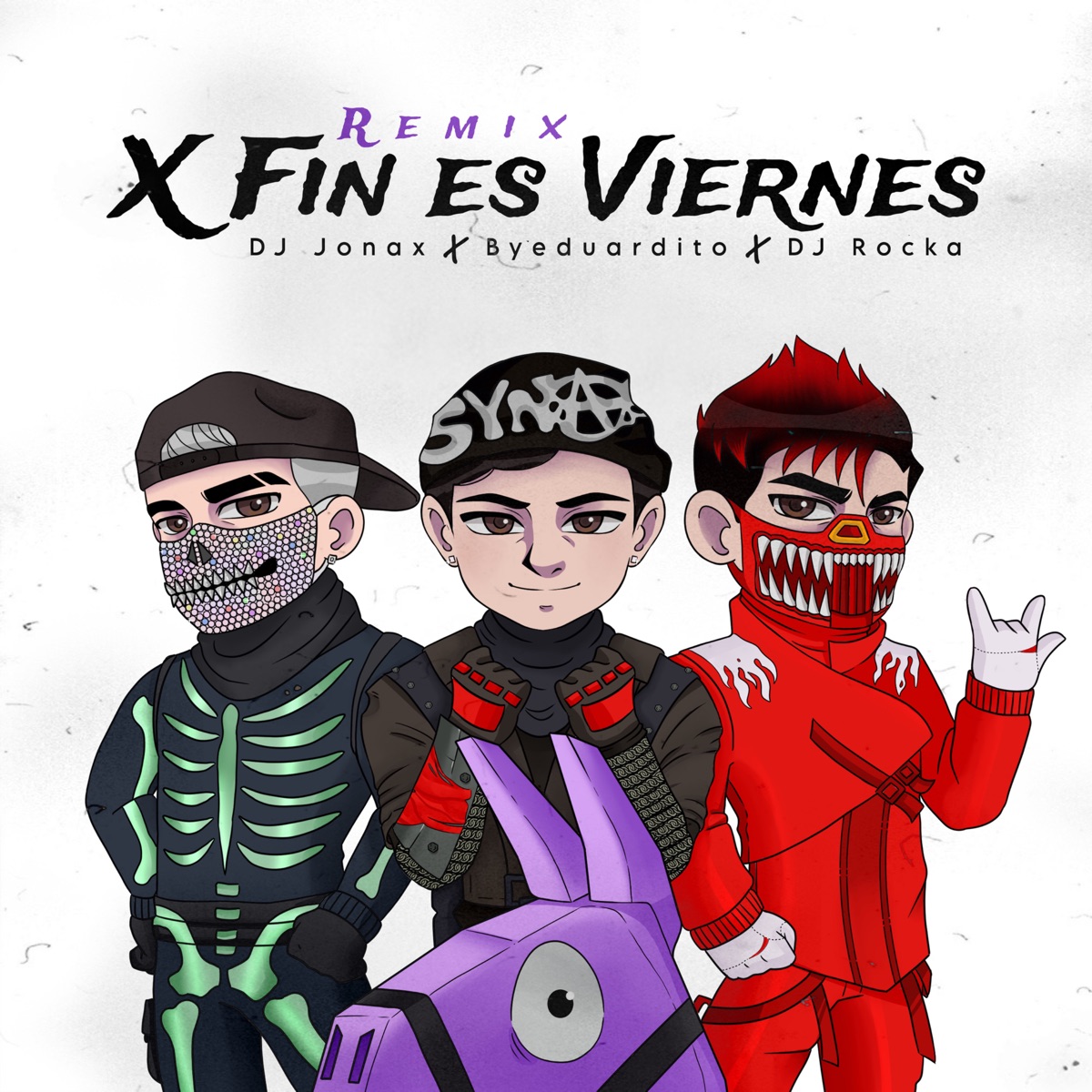X Fin Es Viernes (Remix) - Single by DJ Jonax, byeduardito & Dj Rocka album cover