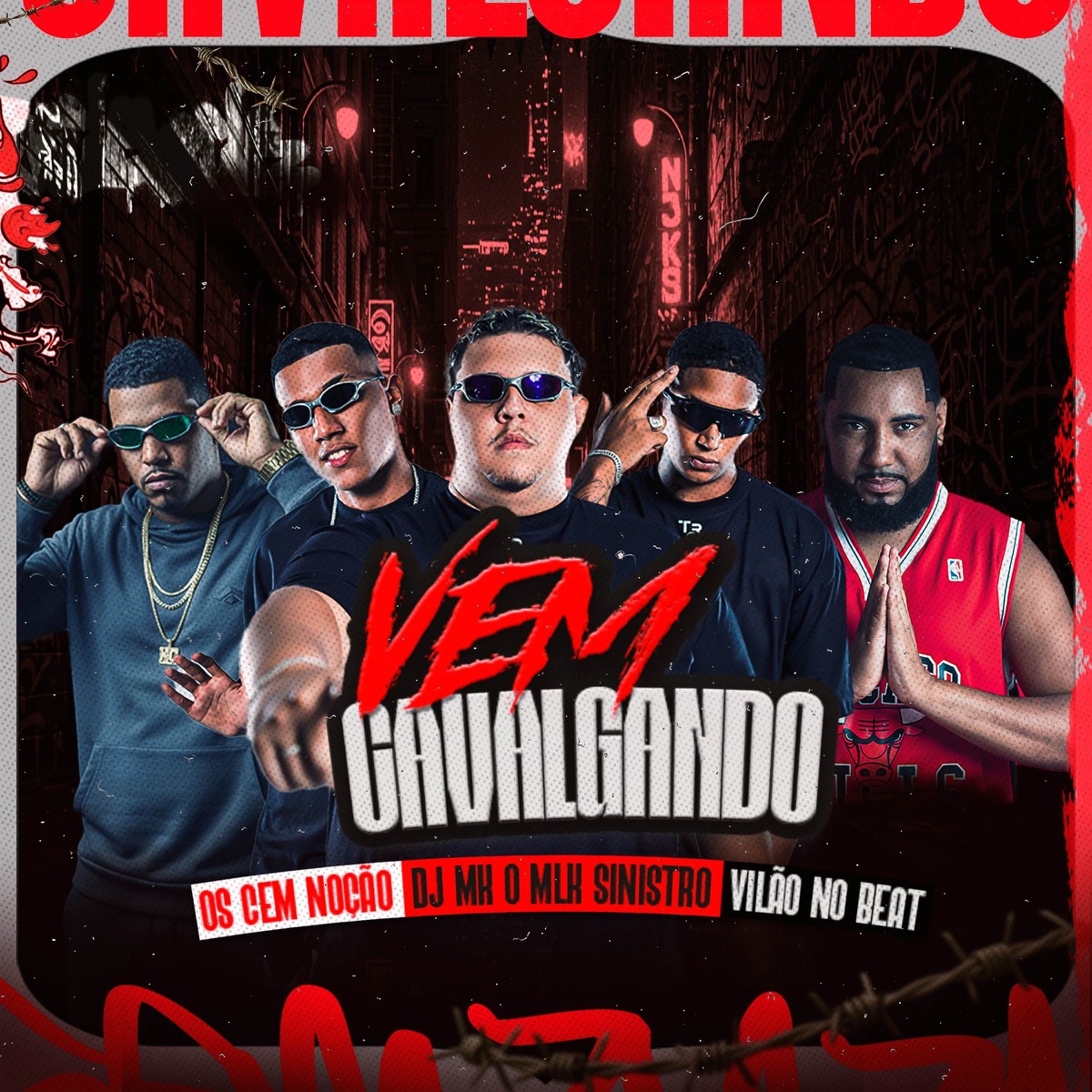 Vem Cavalgando - Single by 18K Records, DJ MK o Mlk Sinistro, Os Cem Noção & Vilao no Beat album cover