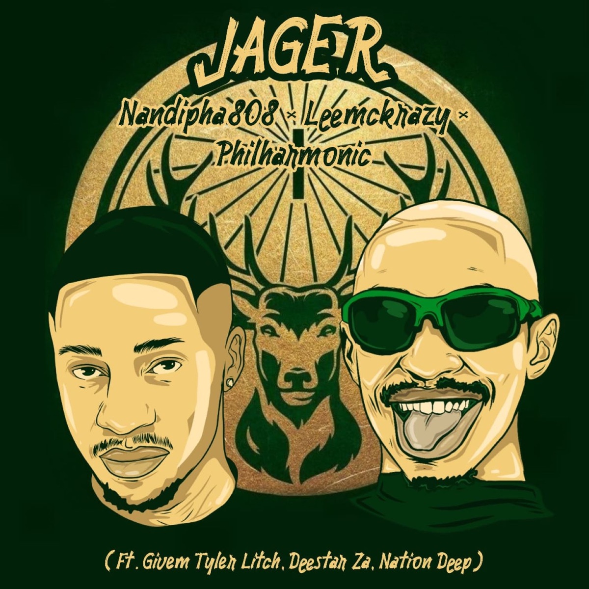 iJäger (feat. Nation Deep, Givem Tyler Litch & Deestar Za) - Single by Nandipha808, Philharmonic & Leemckrazy album cover
