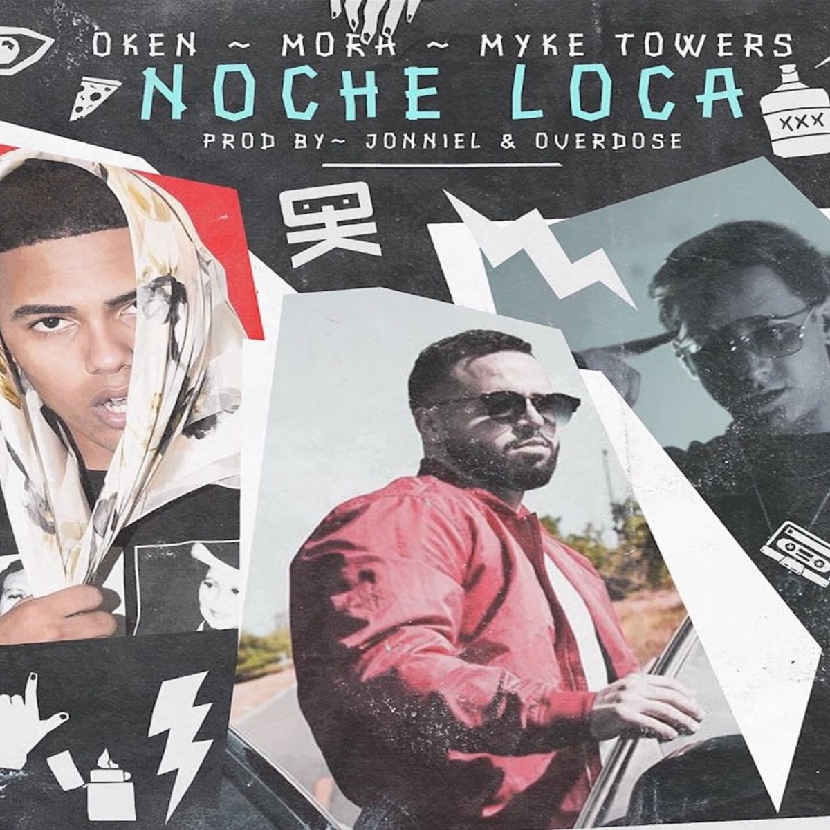 Noche Loca - Single by Oken, Myke Towers & Mora album cover