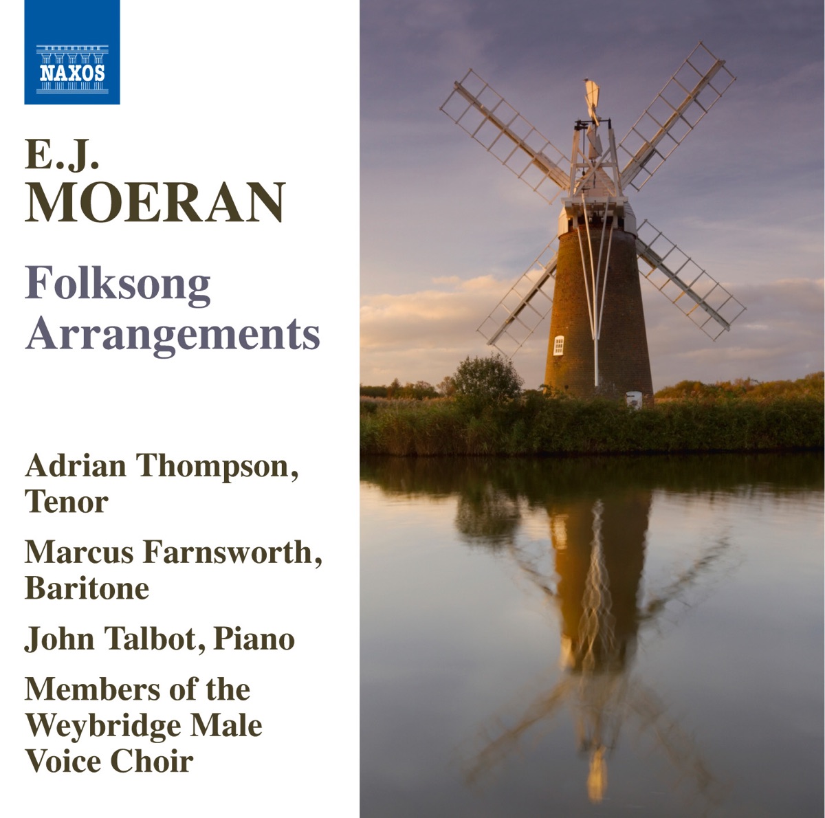 Moeran: Folksong Arrangements by Adrian Thompson, Marcus Farnsworth & John Talbot album cover