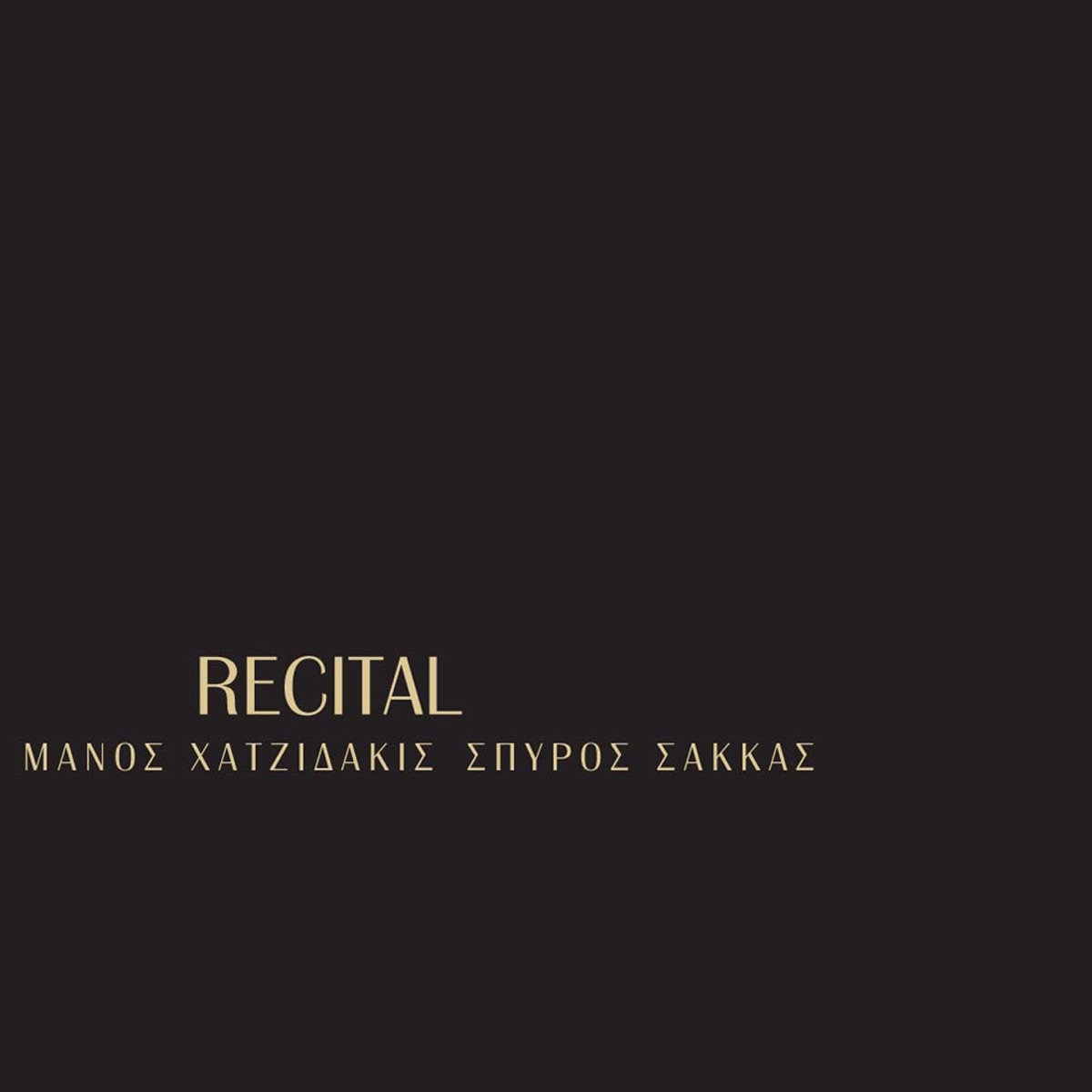 Recital by Manos Hadjidakis & Spyros Sakkas album cover