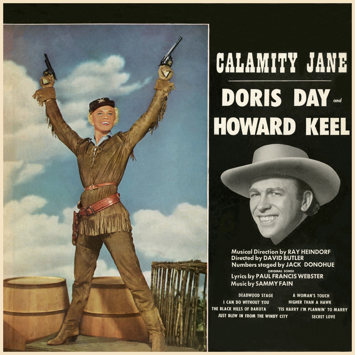 Calamity Jane by Doris Day & Howard Keel album cover