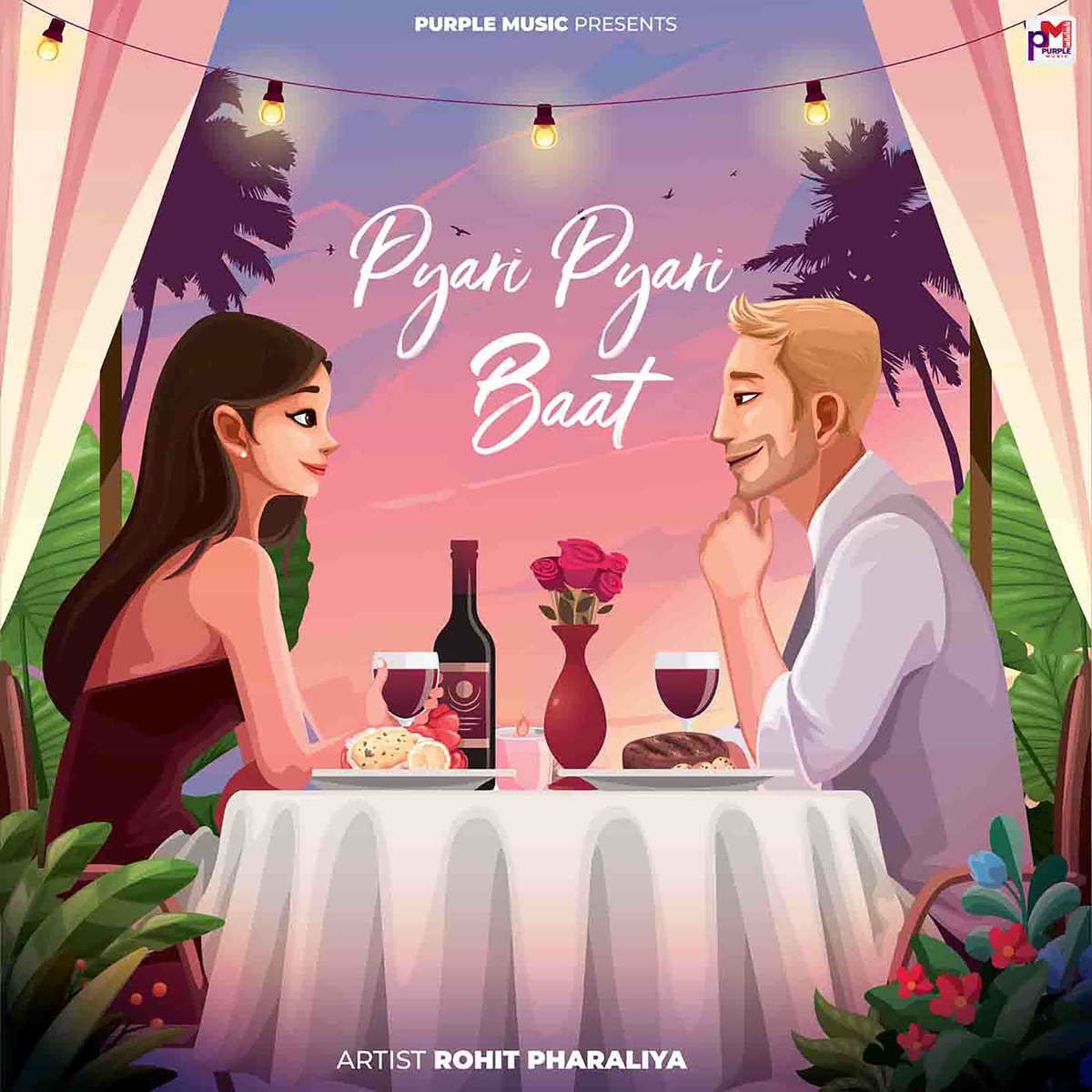 Pyari Pyari Baat (feat. Amit Attri) - Single by Rohit Pharaliya album cover