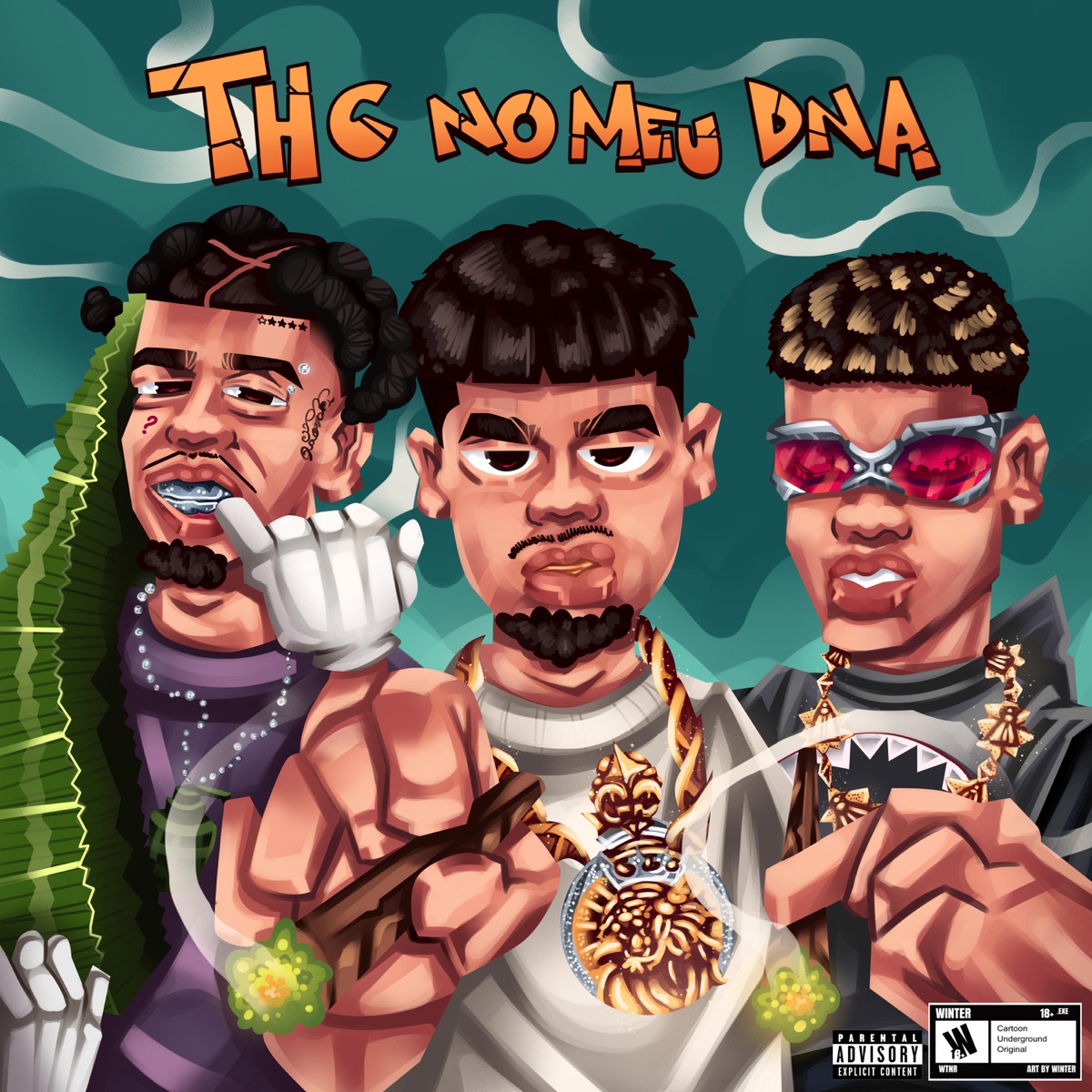 THC NO MEU DNA - Single by 512 dahkidd, OGMECBABY & Shark47 album cover