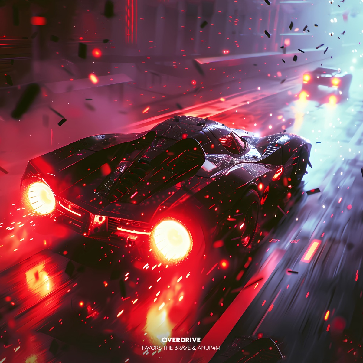 Overdrive - Single by Favors The Brave & Anup4m album cover