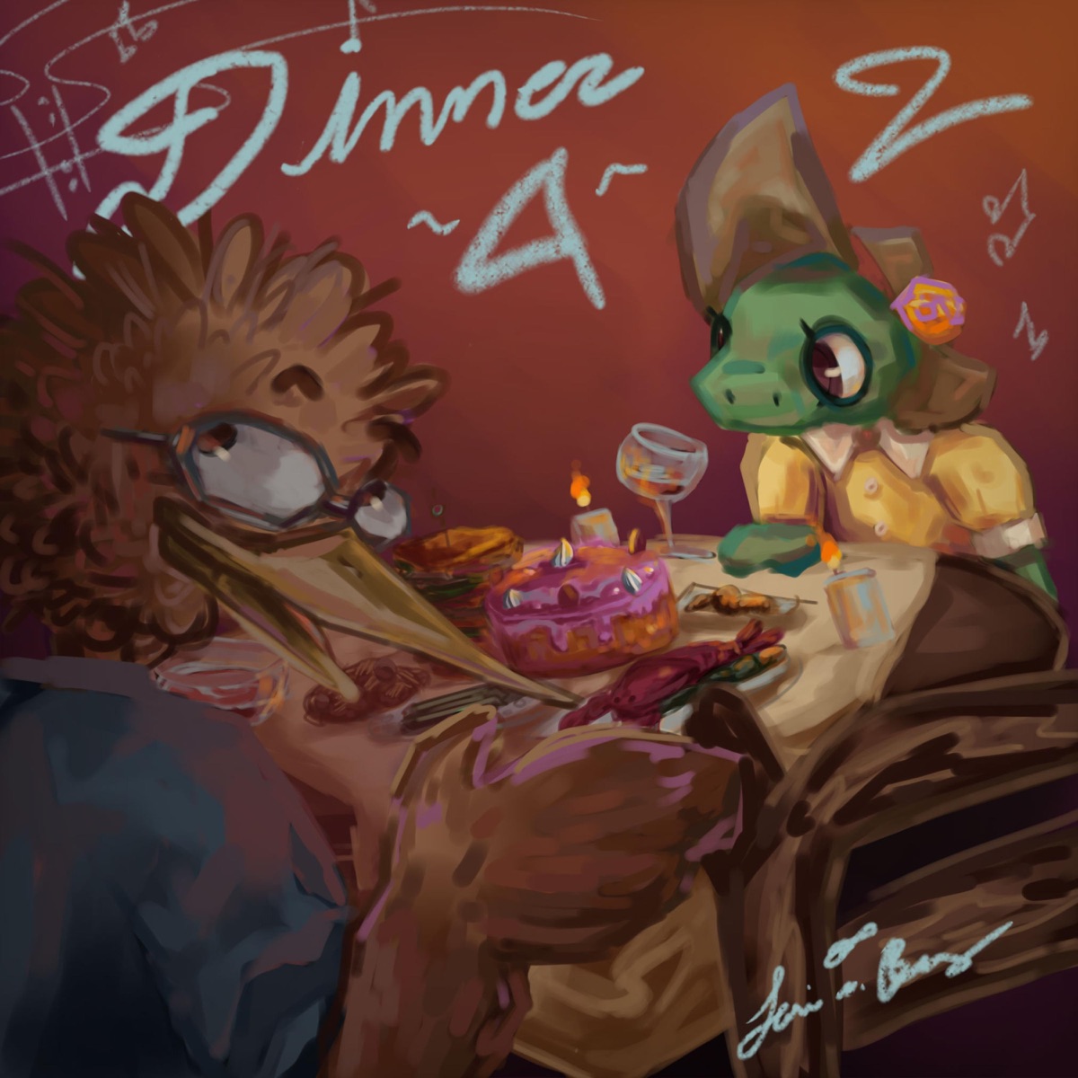 dinner 4 2 - Single by konho & vulcaire album cover