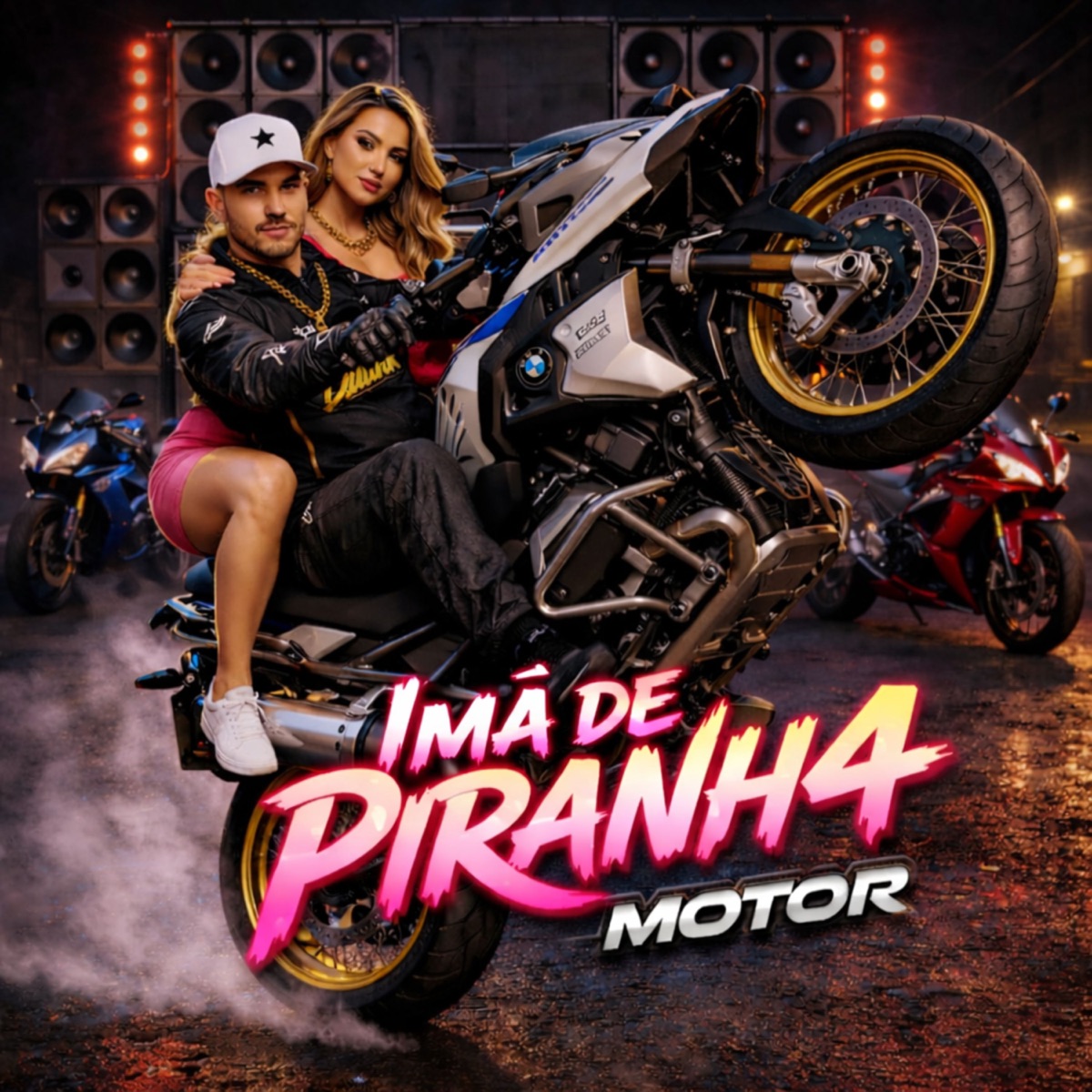 Imã de Piranha e Motor - Single by Mc Bobii, MC Nego da Marcone & Inovação Records Music album cover