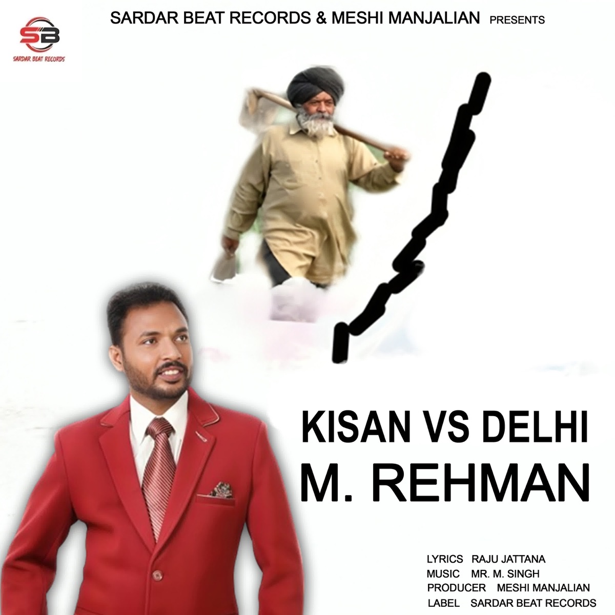 Kisan vs Delhi - Single by M Rehman album cover