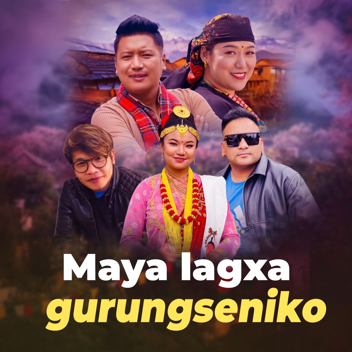 Maya Lagxa Gurungseniko - EP by Jitan Bhai Shreesh, Bimal Pariyar & Nitu Pun album cover