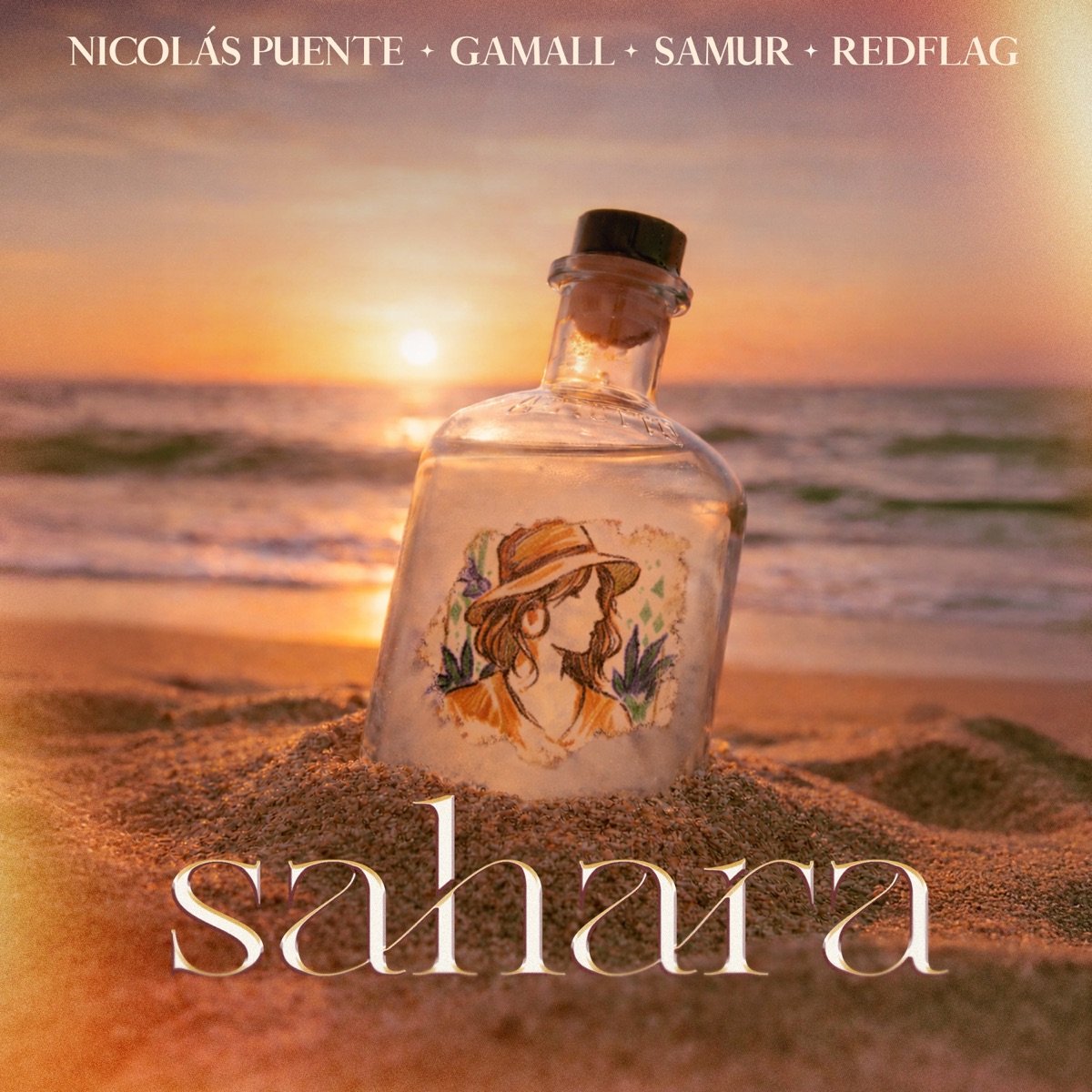Sahara - Single by Nicolás Puente, Gamall, SAMUR & REDFLAG album cover