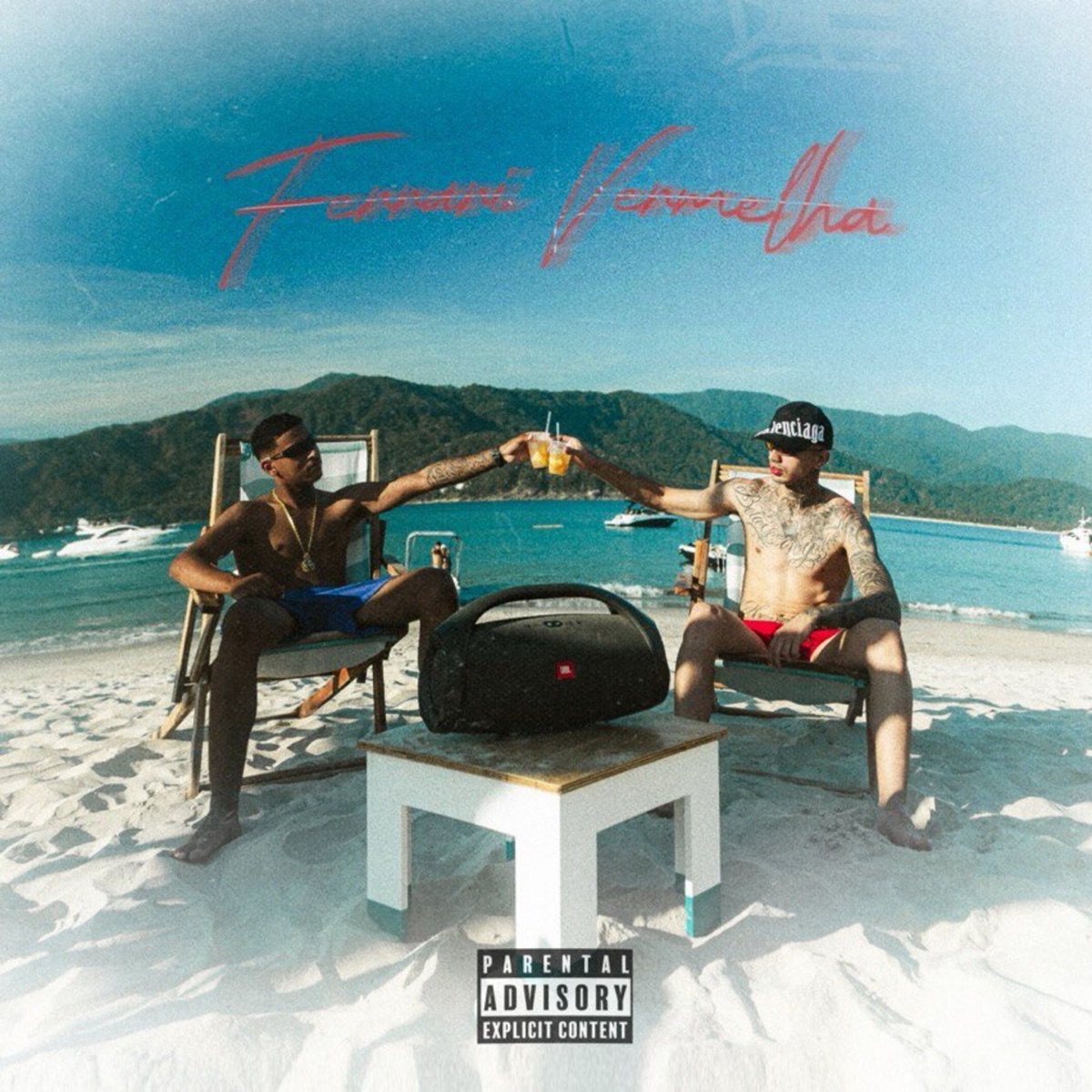 Ferrari Vermelha - Single by AHF., Hygão & Brunito Beats album cover