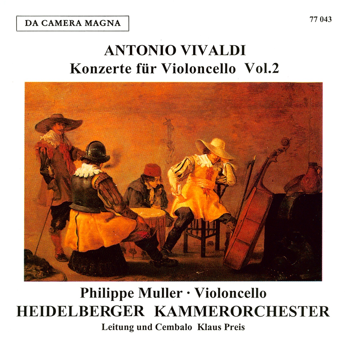 Vivaldi: Cello Concertos, Vol. 2 by Philippe Muller, Klaus Preis & Heidelberger Kammerorchester album cover