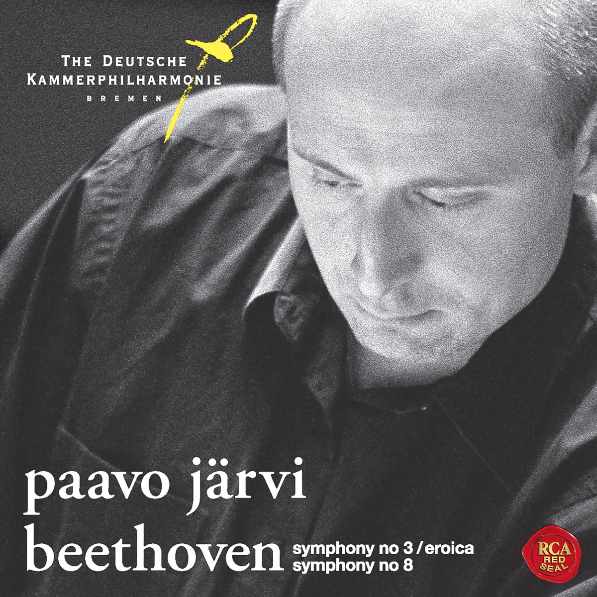 Beethoven: Symphonies Nos. 3 & 8 by Paavo Järvi & The Deutsche Kammerphilharmonie Bremen album cover
