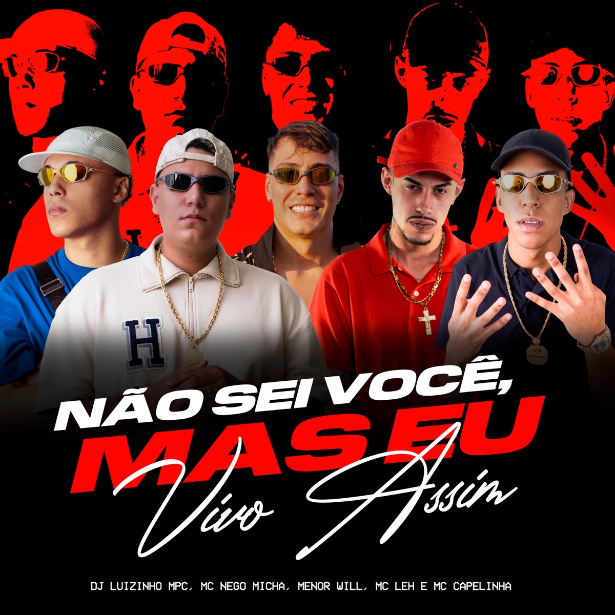 Não Sei Você, Mas Eu Vivo Assim (feat. Mc Leh & Mc Capelinha) - Single by Dj Luizinho MPC, Menor Will & MC Nego Micha album cover