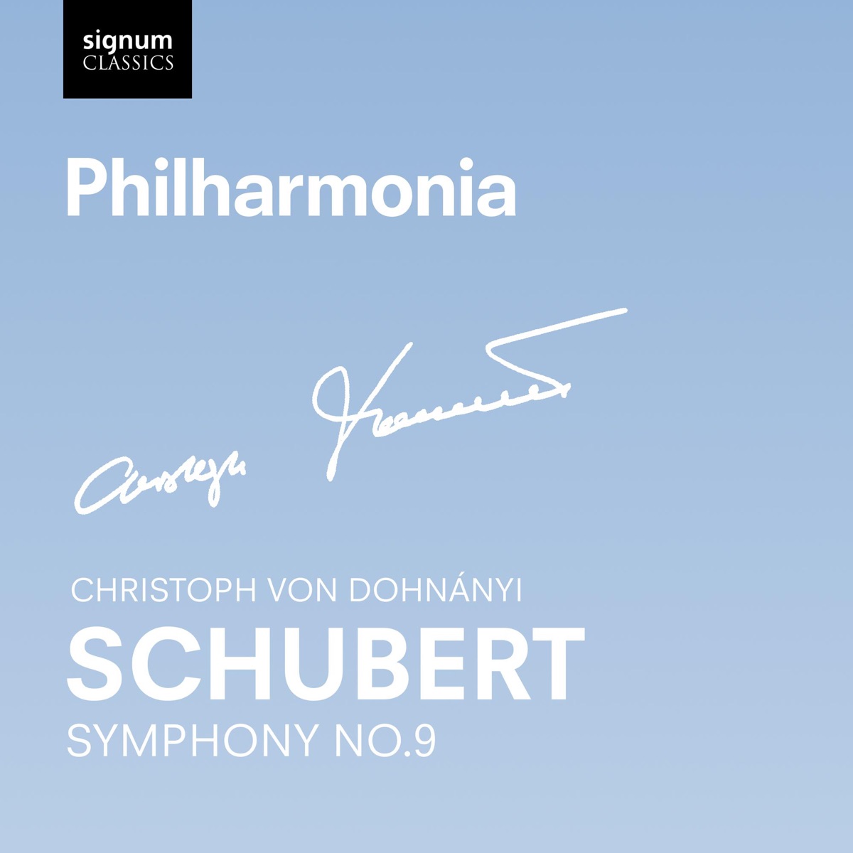 Schubert: Symphony No. 9 by Philharmonia Orchestra & Christoph von Dohnányi album cover