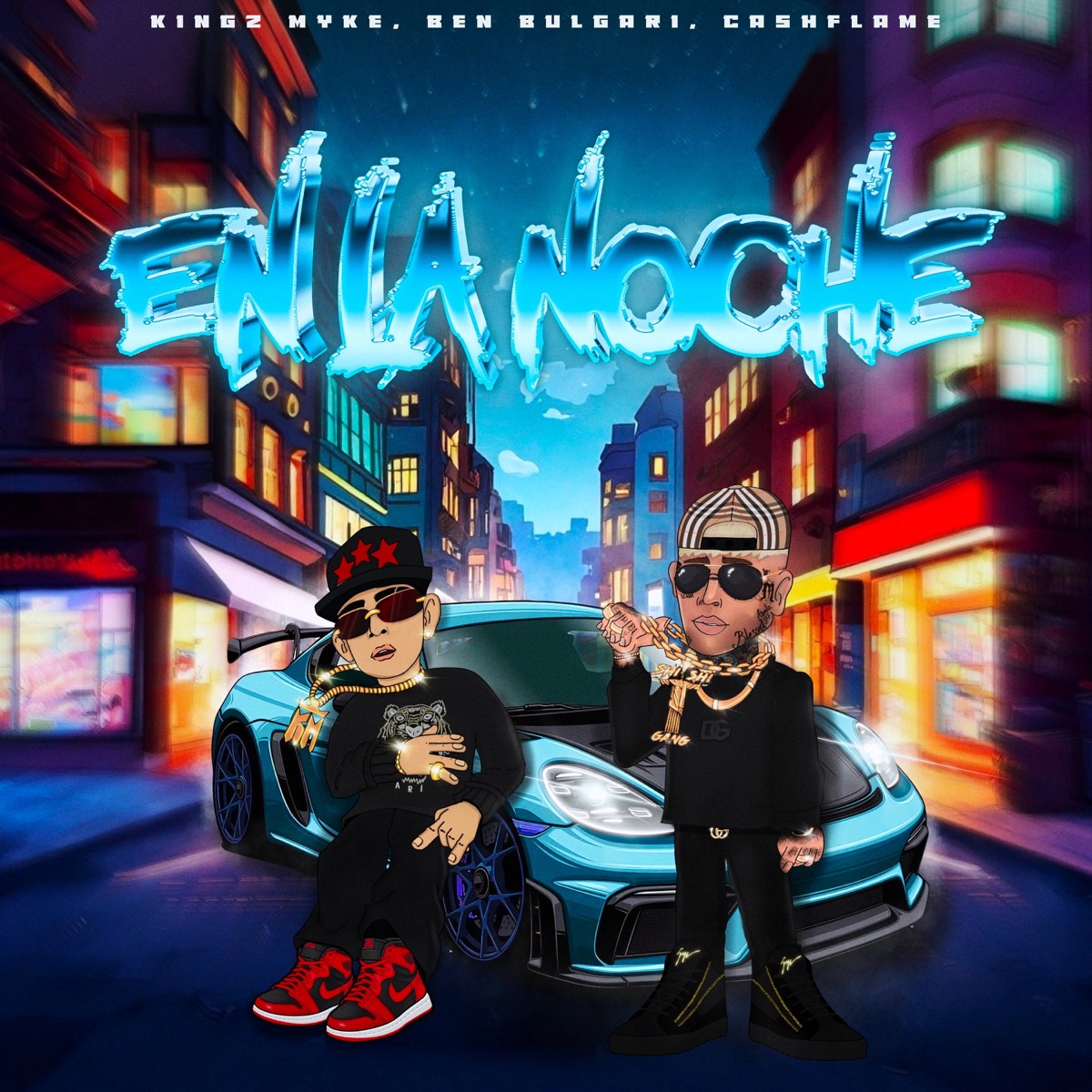En La Noche - Single by Kingz Myke, Ben Bulgari & Cashflame album cover