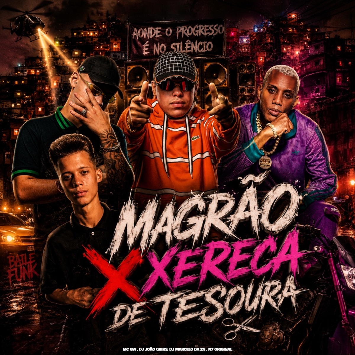 Magrão Xereca de Tesoura (feat. Mc Gw) - Single by DJ João Quiks, N7 Original & Dj Marcelo da Zn album cover