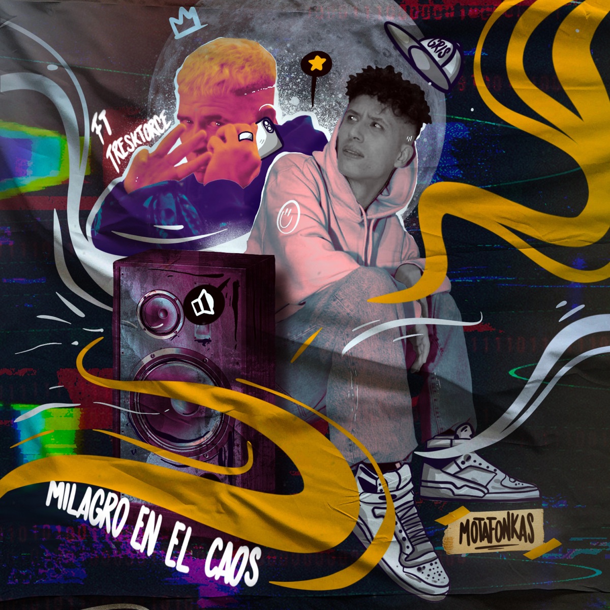 Milagros en el Caos (feat. D2habiles) - Single by Motafonkas & Tresktorce album cover