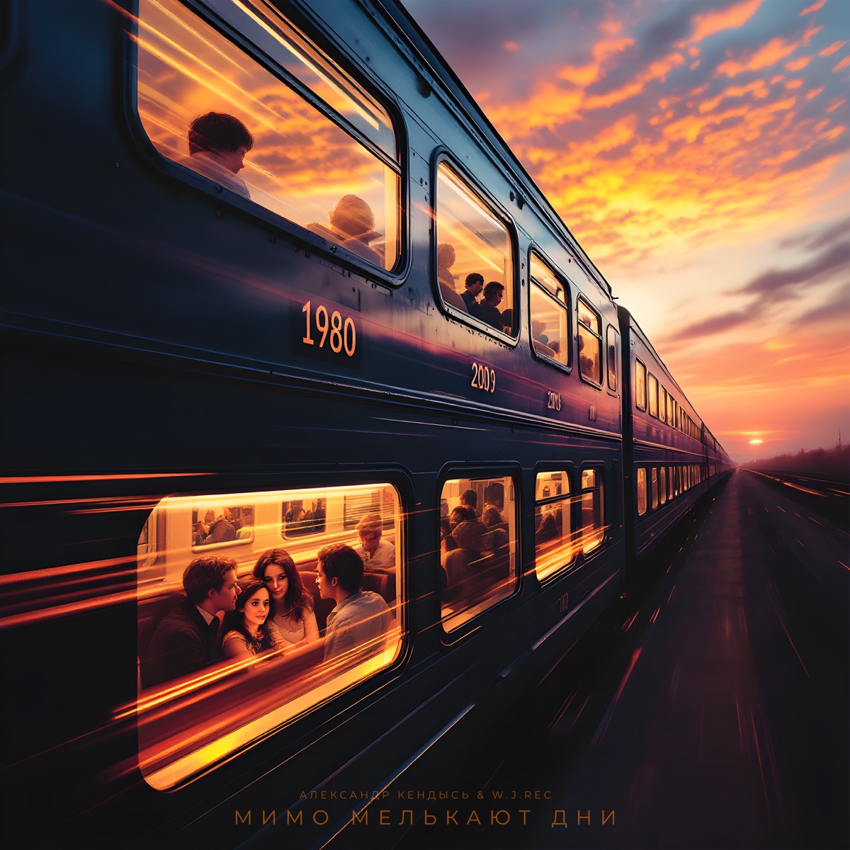 Мимо мелькают дни - Single by Александр Кендысь & W.J.Rec album cover