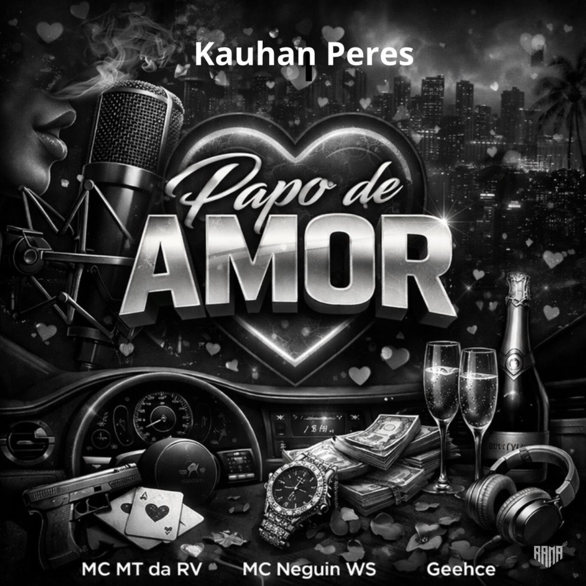 Papo De Amor - Single by Kauhan Peres, Geehce, MC MT da RV & MC Neguin WS album cover