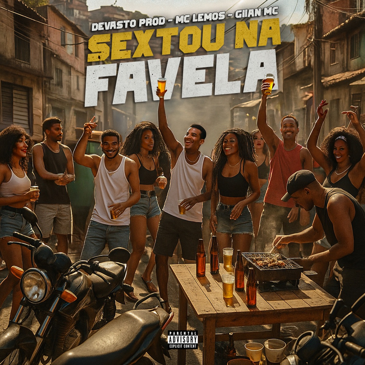 Sextou Na Favela - Single by Devasto prod, MC Lemos & Giian Mc album cover