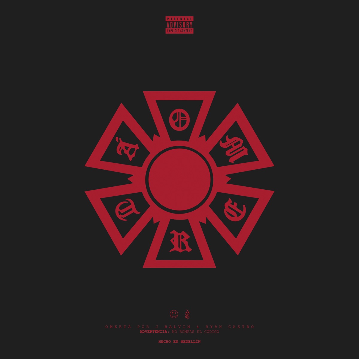 OMERTA by J Balvin & Ryan Castro album cover