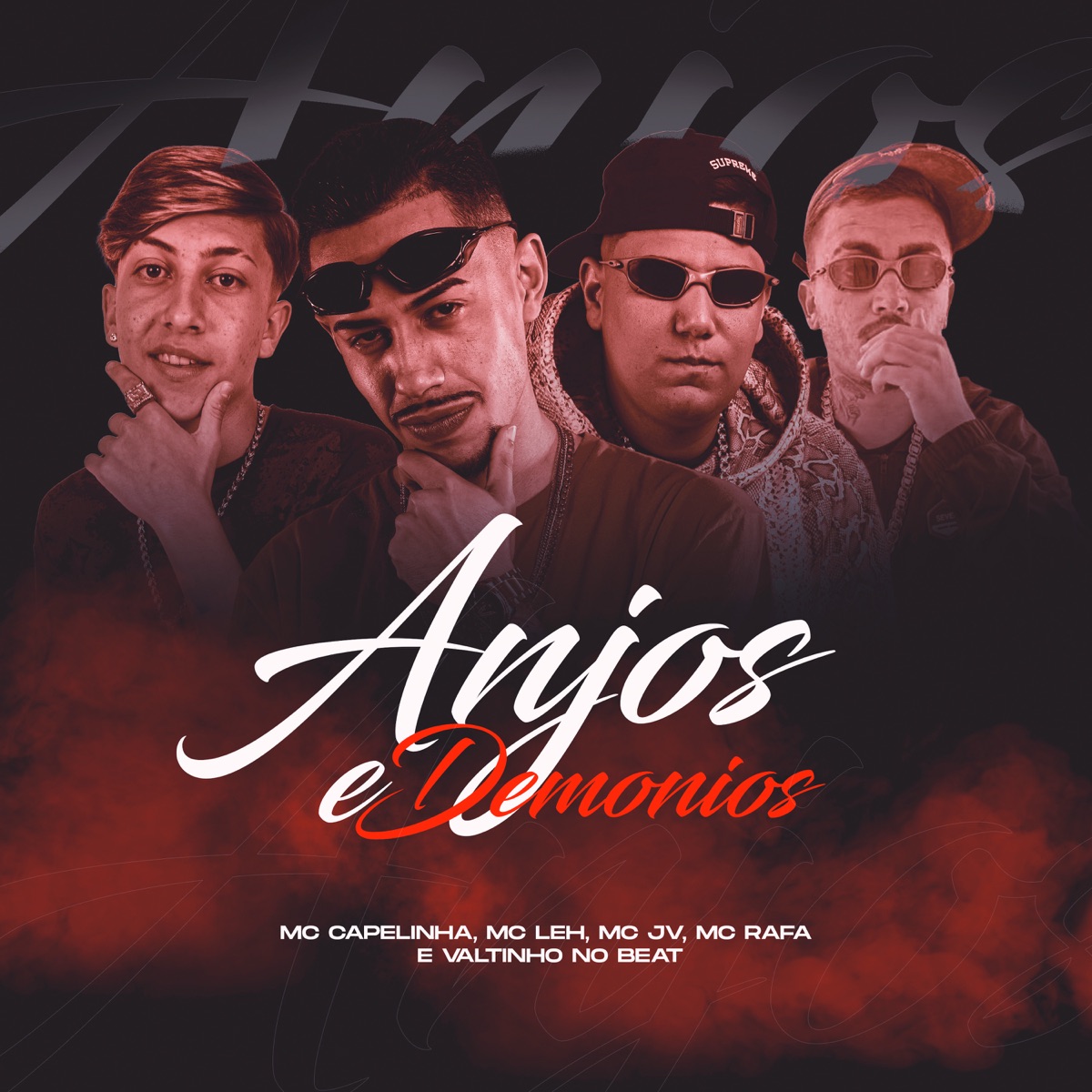 Anjos e Demonios (feat. Mc Rafa) - Single by Mc Capelinha, Mc Leh & JV MC album cover