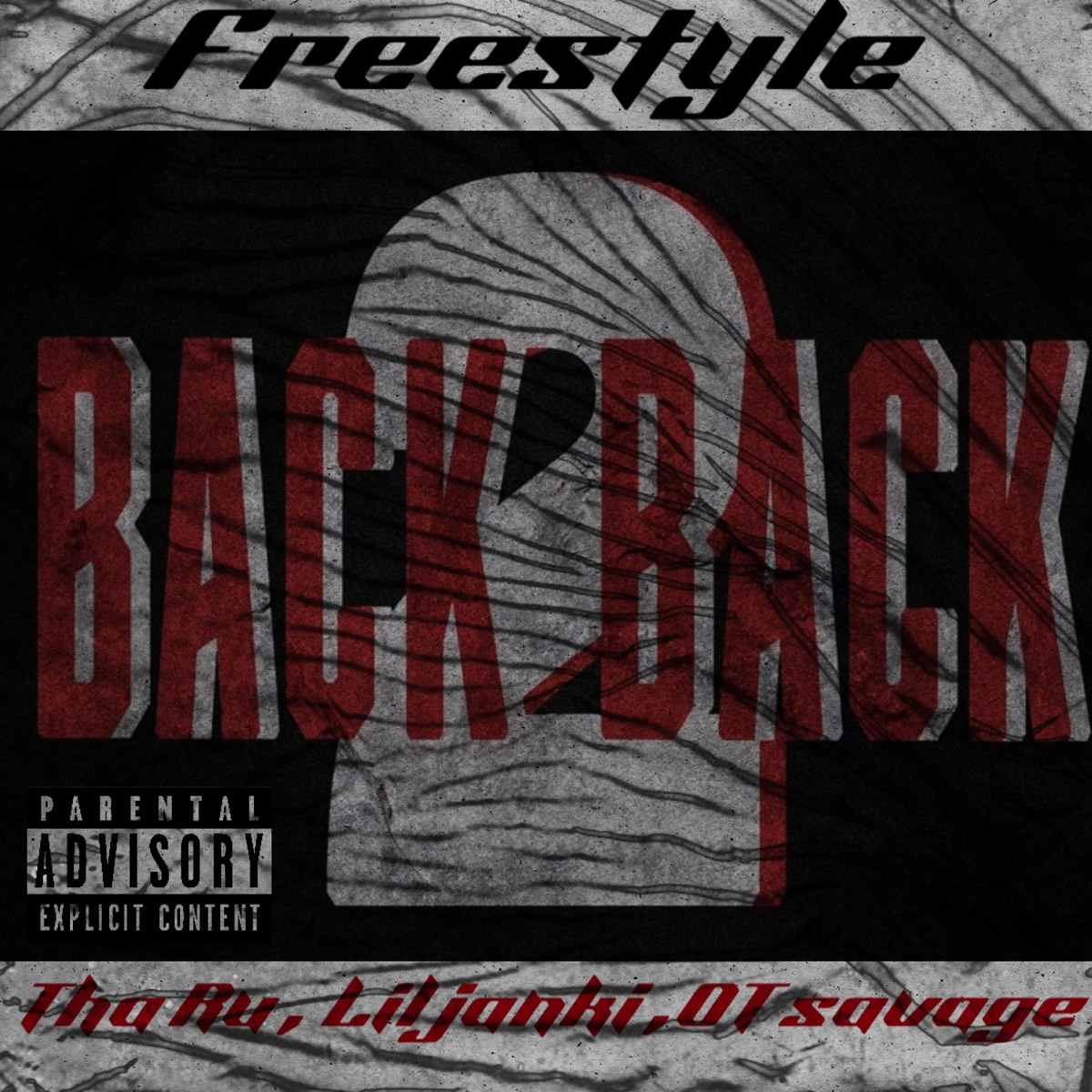 BacK 2 bacK Freestyle (feat. Lil janki & OT savage) - Single by Tha Ru album cover