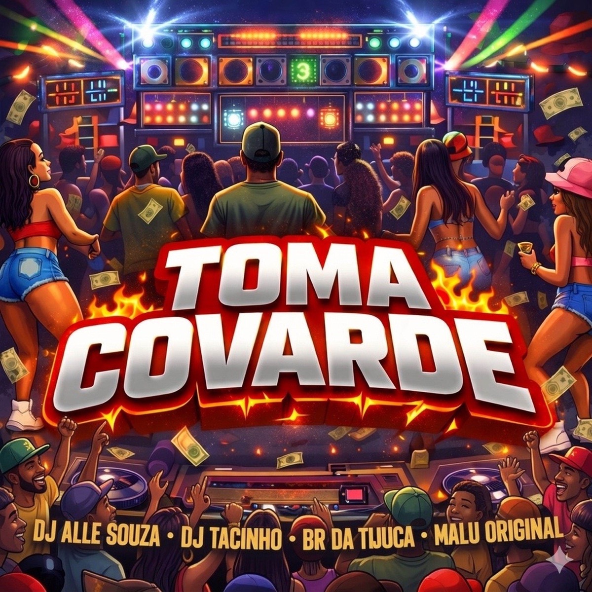 Toma Covarde - Single by DJ Alle Souza, Malu Original, DJ Tacinho & BR DA TIJUCA album cover