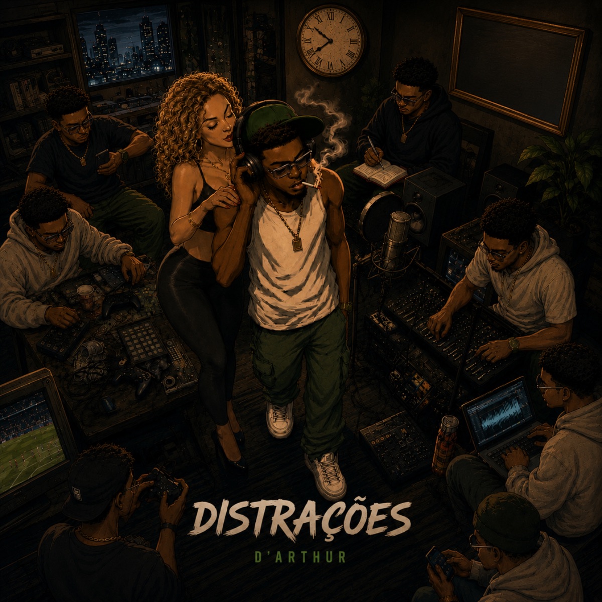 Distrações (feat. BLACKZIN) - Single by D'arthur & Real.Black album cover
