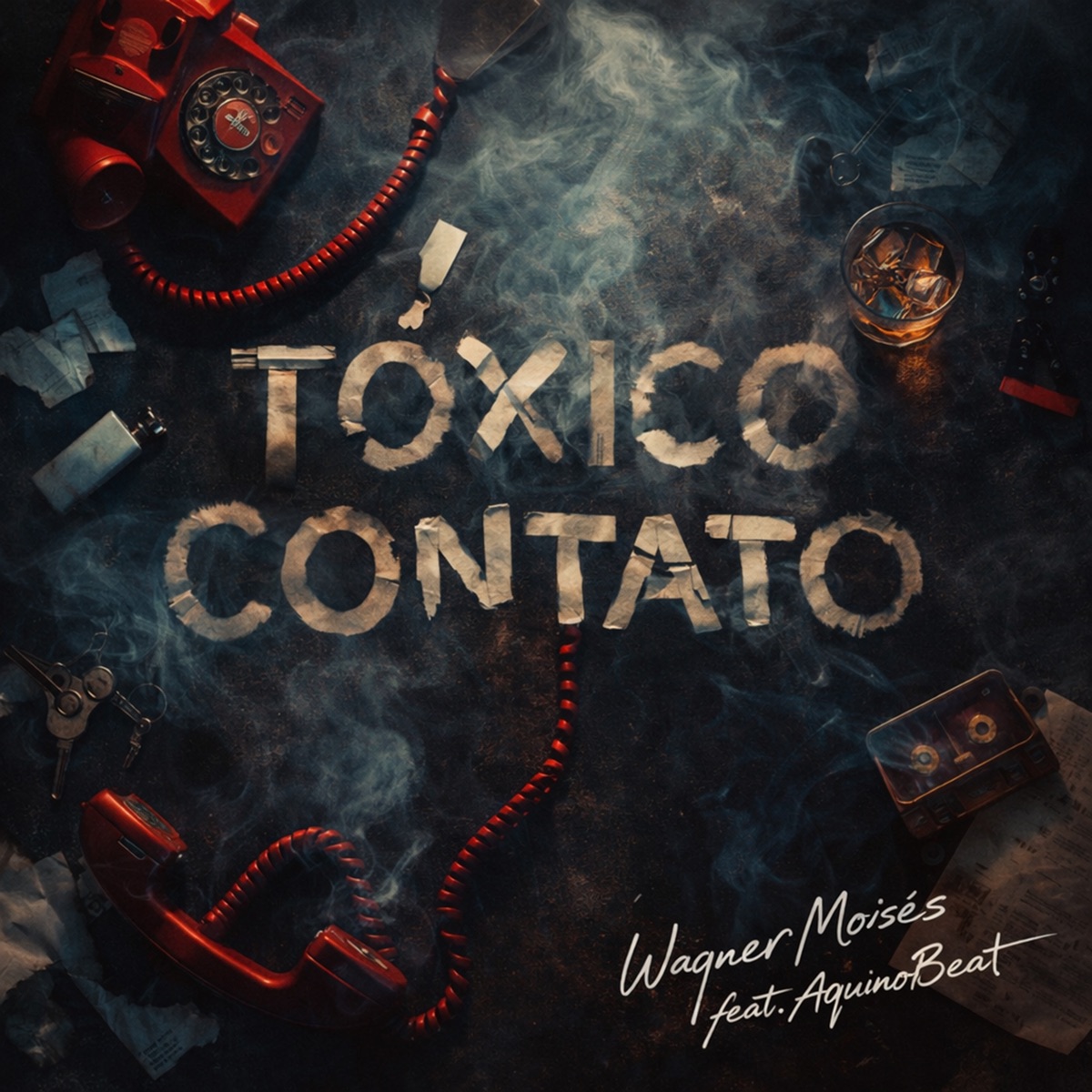 Tóxico Contato (feat. A Novidade Rap) - Single by Wagner Moisés & AquinoBeat album cover