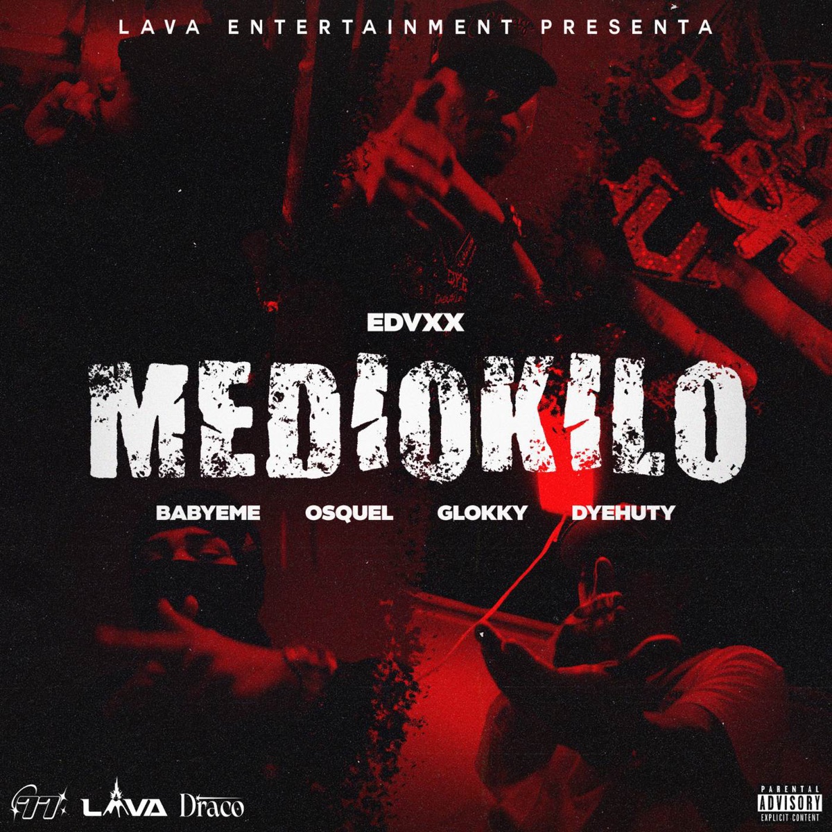 MedioKilo (feat. Dyehuty & Glokky) - Single by EDVXX, BabyEme & Osquel album cover