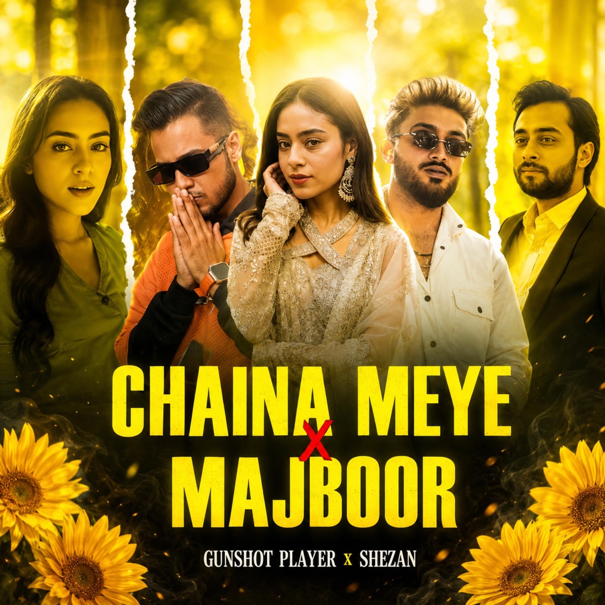 Chaina Meye X Majboor (feat. Hridoy Khan & Shezan) - Single by jakariya Hasan Shuvo album cover