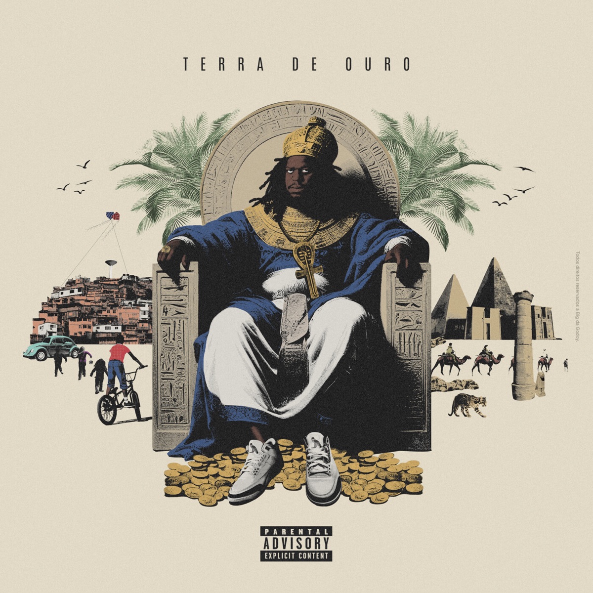 Terra de Ouro (feat. Trunks, Vitinho RB, Lian, Turato & Paulo Niinja) by Big Da Godoy album cover
