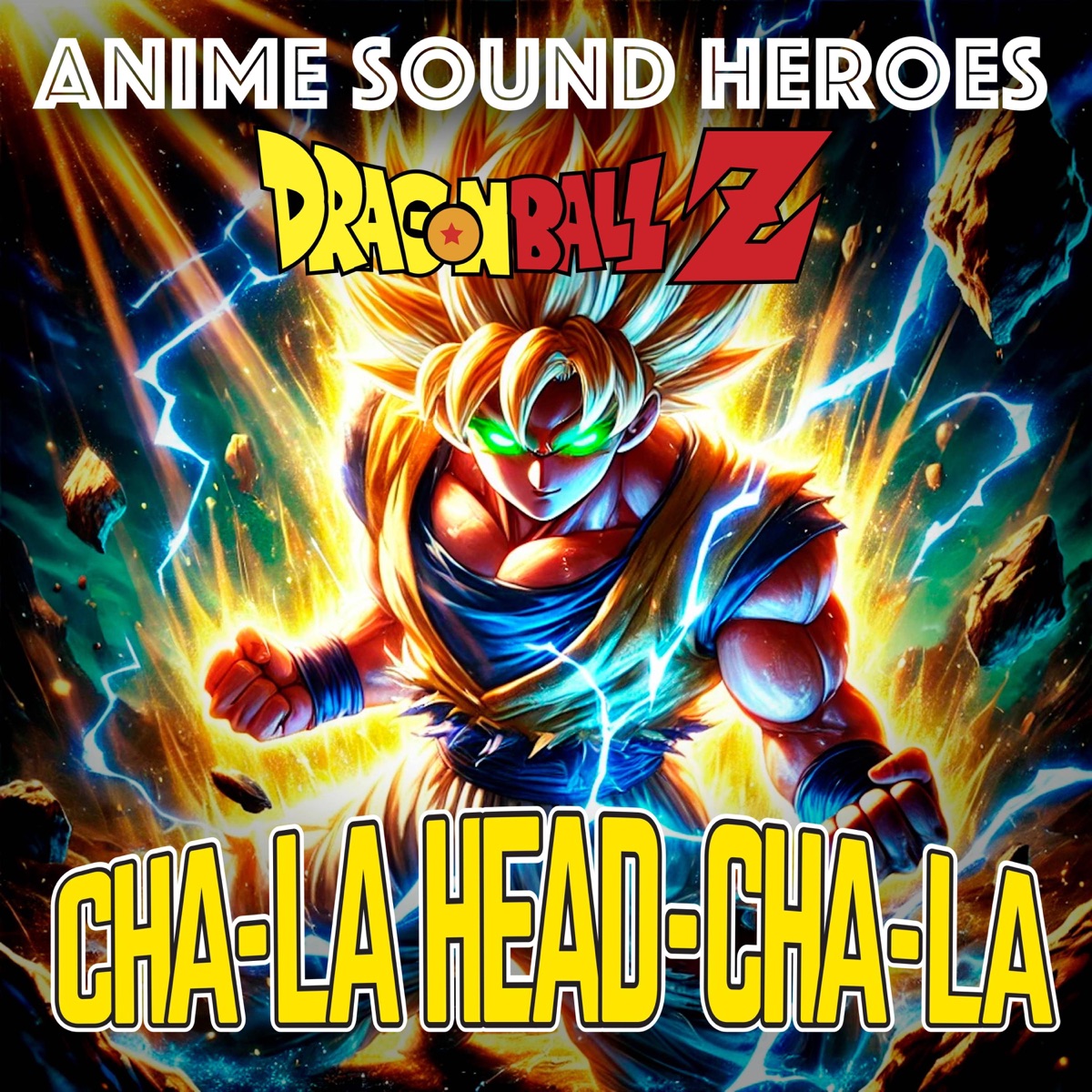 Dragon Ball Z "Cha-la Head-Cha-La" prog rock cover (feat. Michele Vinci, Alberto Rigoni, Eric Antonello & Andrea Zen) - Single by Anime Sound Heroes album cover