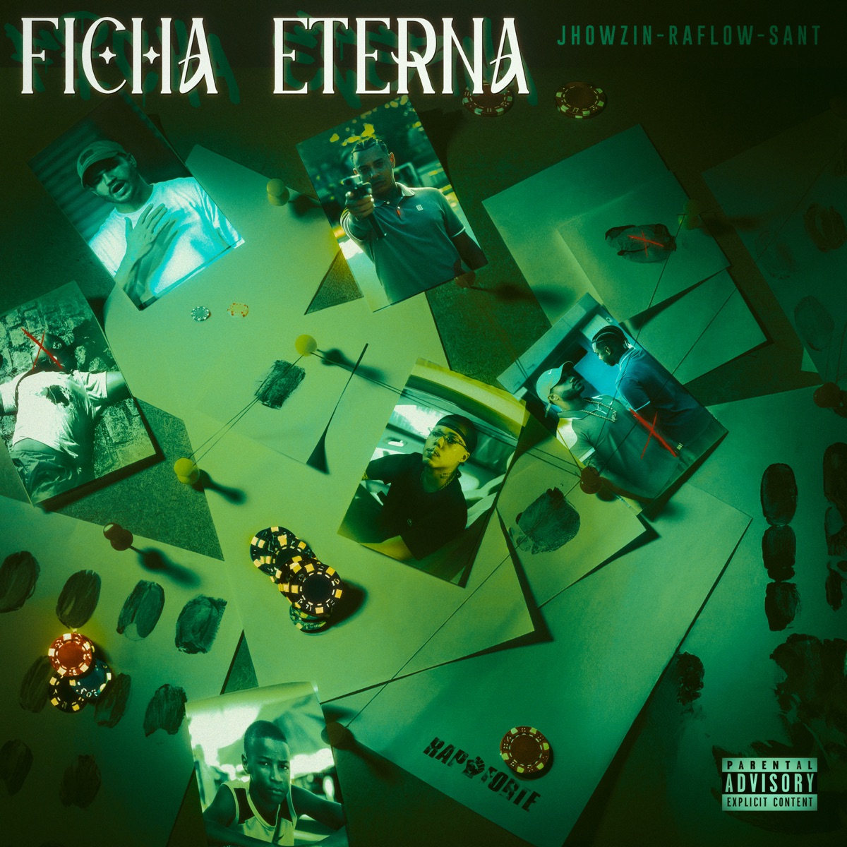 Ficha Eterna (feat. Raflow, Dbn Beatz & NERESZZ) - Single by Rap Forte, Jhowzin & Sant album cover