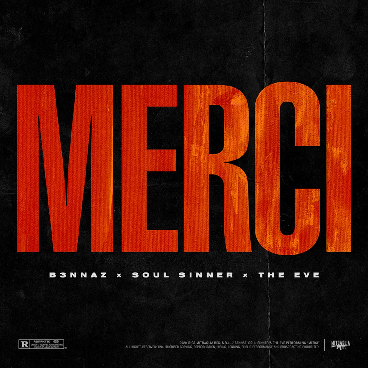 Merci - Single by B3nnaz, Soul Sinner & The Eve album cover