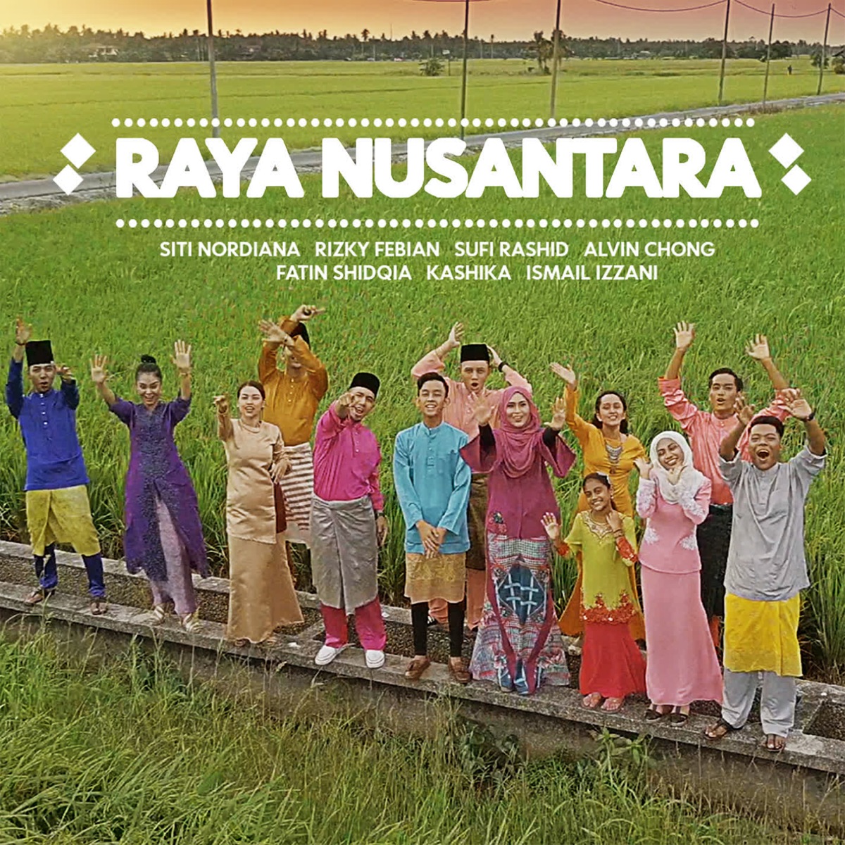 Raya Nusantara - Single by Alvin Chong, Fatin Shidqia, Ismail Izzani & Kashika album cover