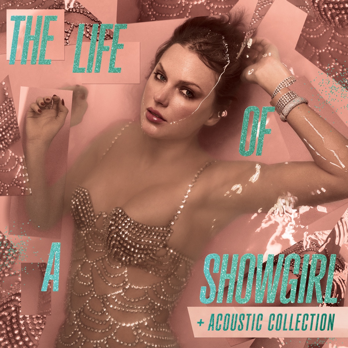 The Life of a Showgirl + Acoustic Collection by Taylor Swift album cover artwork
