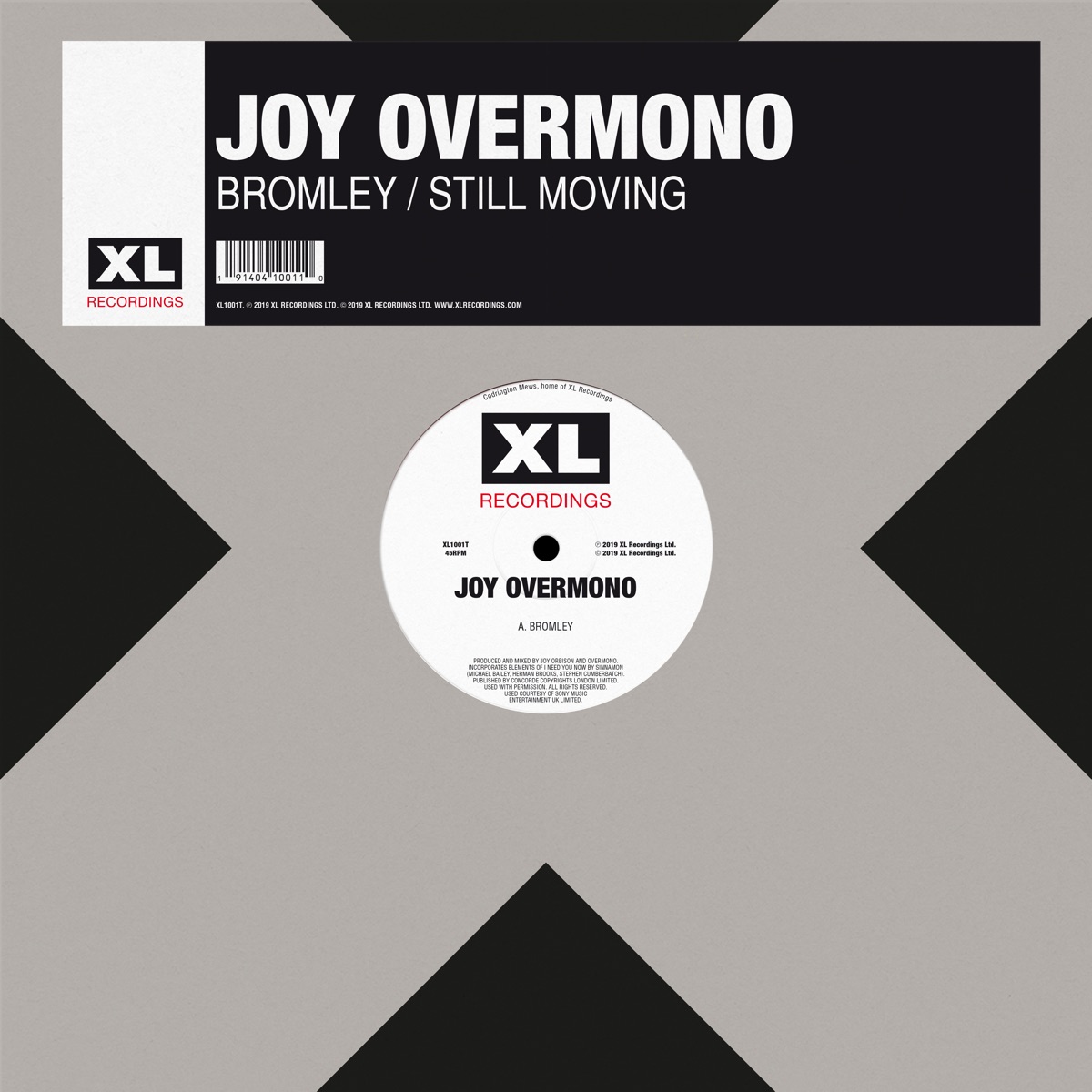 Bromley / Still Moving - Single by Joy Orbison & Overmono album cover