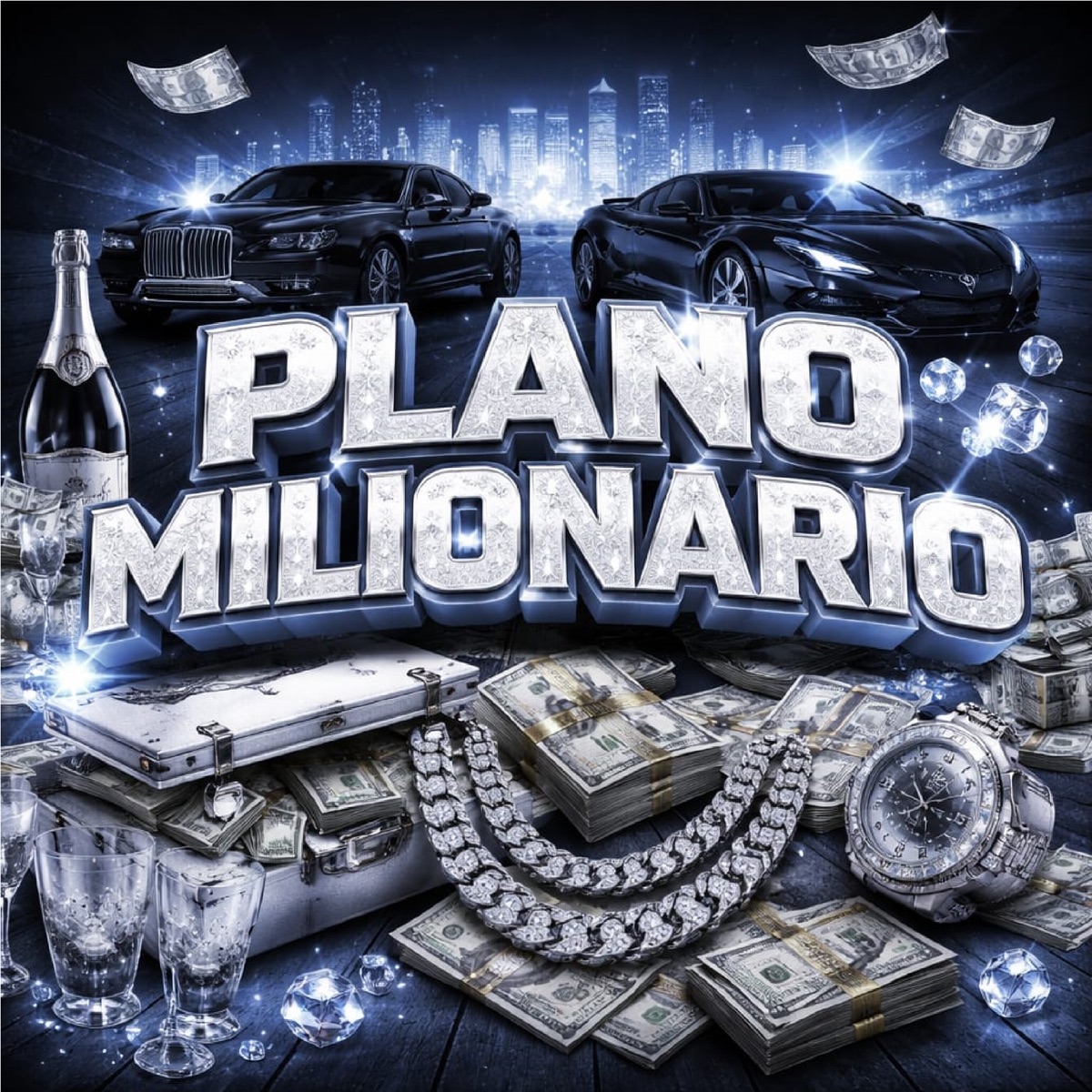 Plano Milionário (feat. Mc Lepé & MC Miguel VN) - Single by Djay 70k, MC ROGERINHO 011 & Ninety Henry album cover