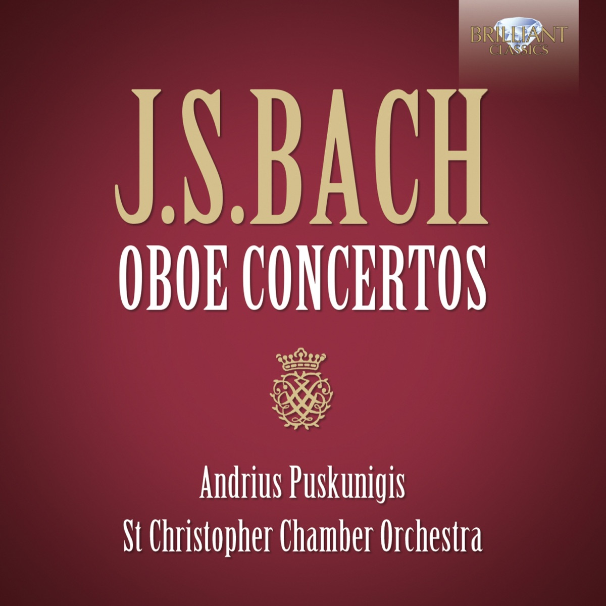 J.S. Bach: Oboe Concertos by St. Christopher Chamber Orchestra, Donatas Katkus & Andrius Puskunigis album cover