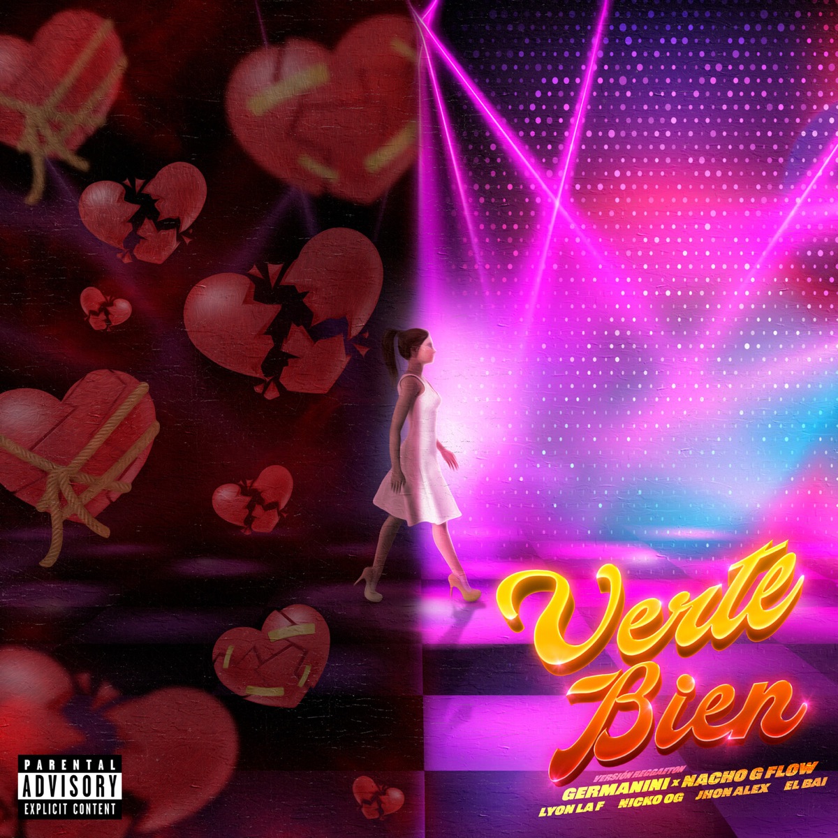 VERTE BIEN (Remix) [feat. El Bai, Nickoog Clk & Nacho G Flow] - Single by Germanini, Lyon la f & JhonAlex album cover