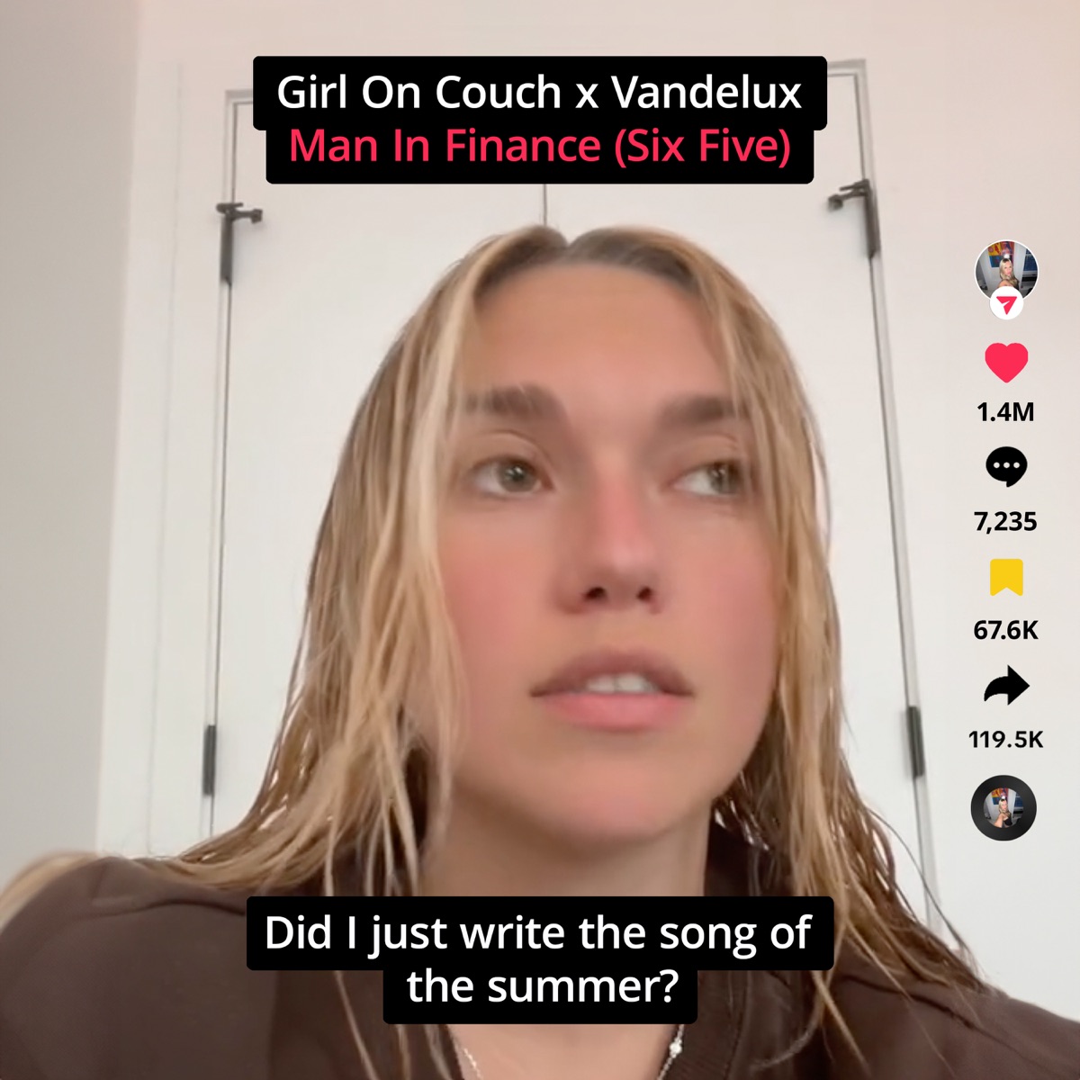 Man In Finance (Six Five) - Single by Girl On Couch & Vandelux album cover