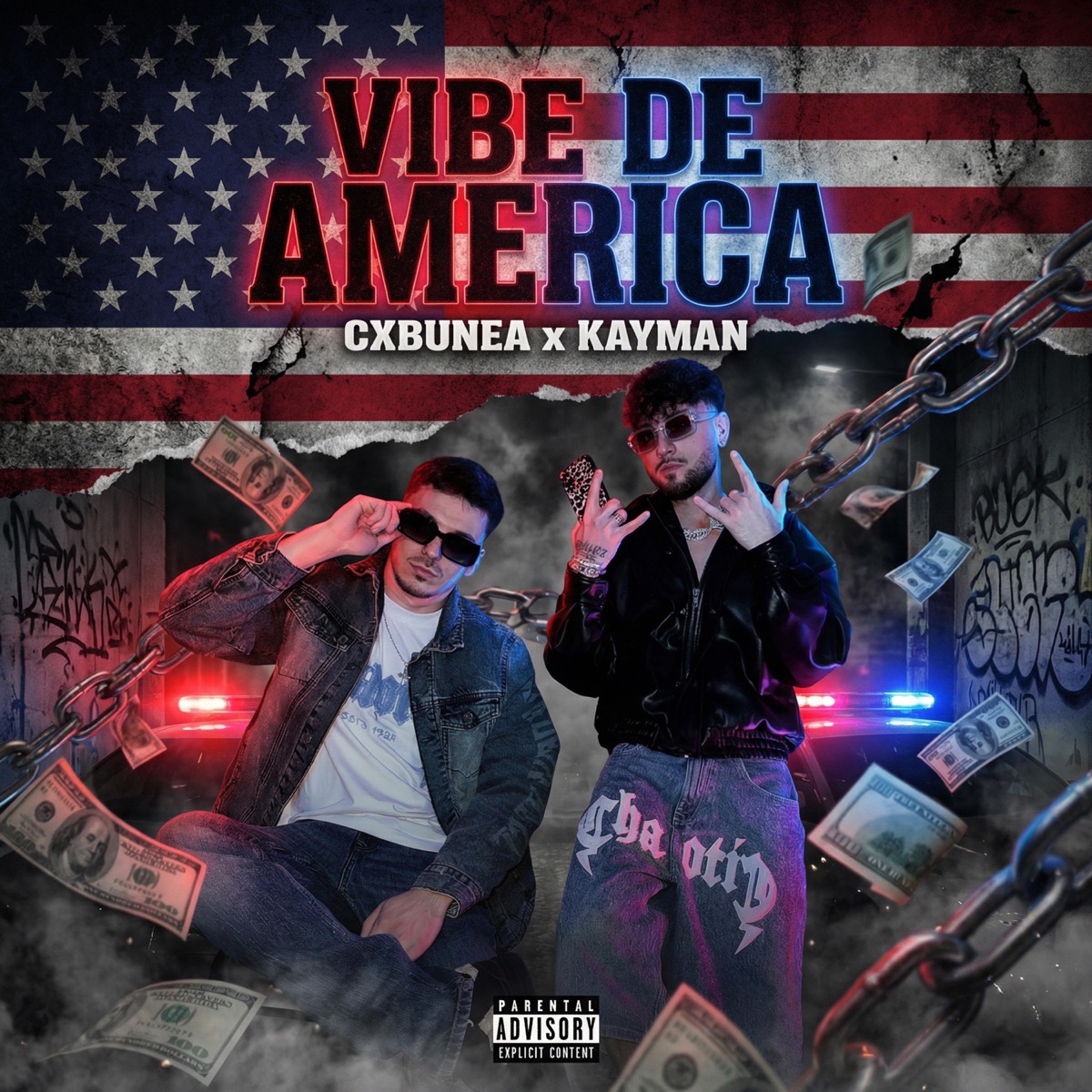 VIBE DE AMERICA (feat. KAYMAN) - Single by CXBUNEA album cover
