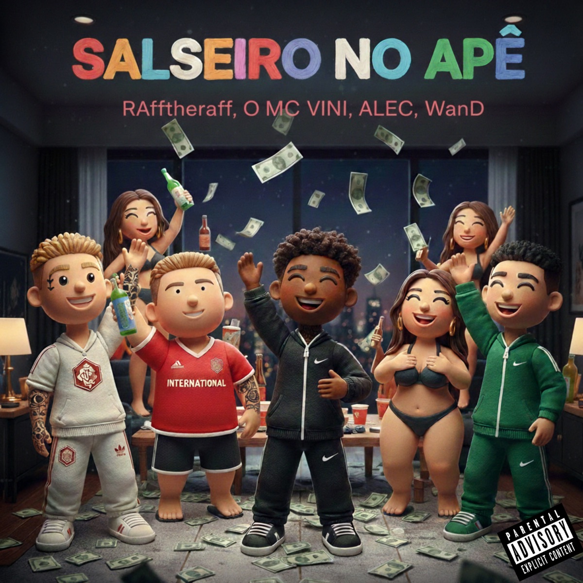 SALSEIRO NO APÊ - Single by rafftheraff, O mc vini, Alec & Wand album cover